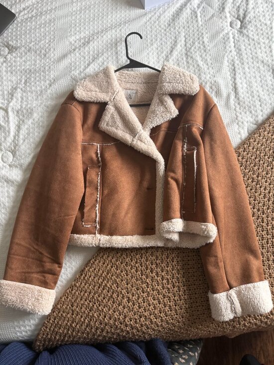 Altar'd State Sweaters - Medium brown altar'd state sherpa